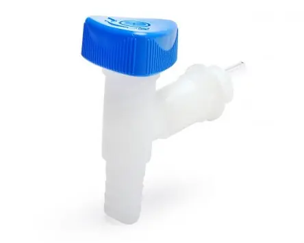 Direktkauf Ablasshahn für Wasserkanister HÜNERSDORFF Profi 22mm Gewinde, Polyethylen, 360 Grad drehbar