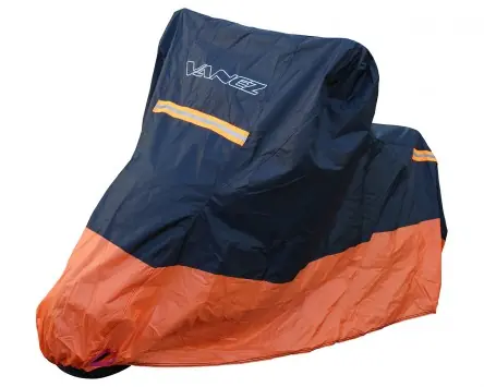 Faltgarage / Abdeckplane VANEZ 210D, 245x125x105cm, schwarz/orange, kompatibel für Motorrad, Roller, Moped wasserdicht, winterfest Sonderangebot