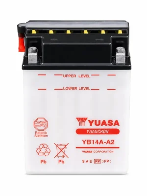 Yuasa Batterie 12V 14AH YB14A-A2 Blei-Säure ohne Säurepack Billig