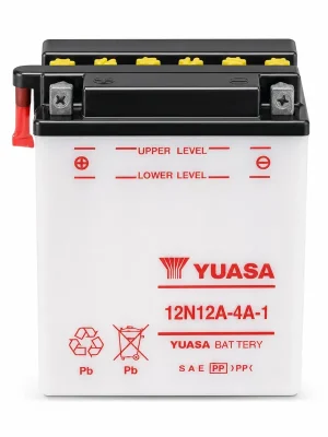 Yuasa Batterie 12V 12AH 12N12A-4A1 Blei-Säure 51211 ohne Säurepack Echt