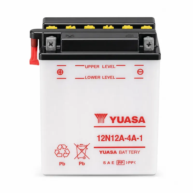 Yuasa Batterie 12V 12AH 12N12A-4A1 Blei-Säure 51211 ohne Säurepack Echt
