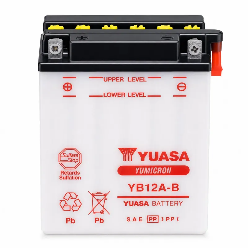 Wochenendangebot Yuasa Batterie 12V 12AH YB12A-B Blei-Säure 51215 ohne Säurepack