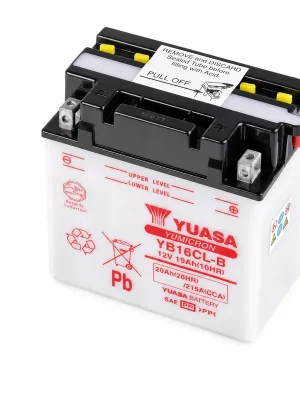 Neue Ware Yuasa Batterie 12V 19AH YB16CL-B Blei-Säure 51914 ohne Säurepack