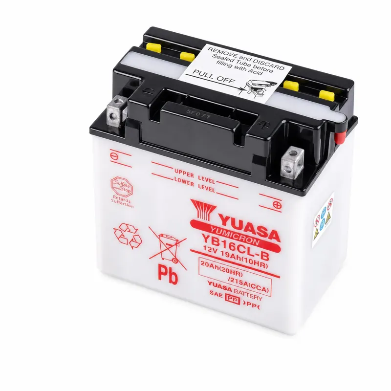 Neue Ware Yuasa Batterie 12V 19AH YB16CL-B Blei-Säure 51914 ohne Säurepack