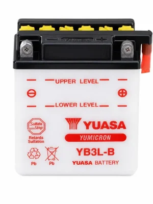 Geprüft Yuasa Batterie 12V 3AH YB3L-B Blei-Säure 50313 ohne Säurepack