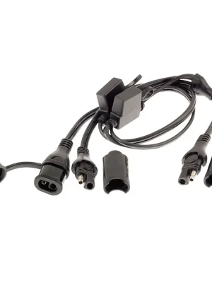 Optimate Anschlusskabel SAE 05 Y-Splitter mit Sicherungen / Kabel 50 cm Sichere Zahlung