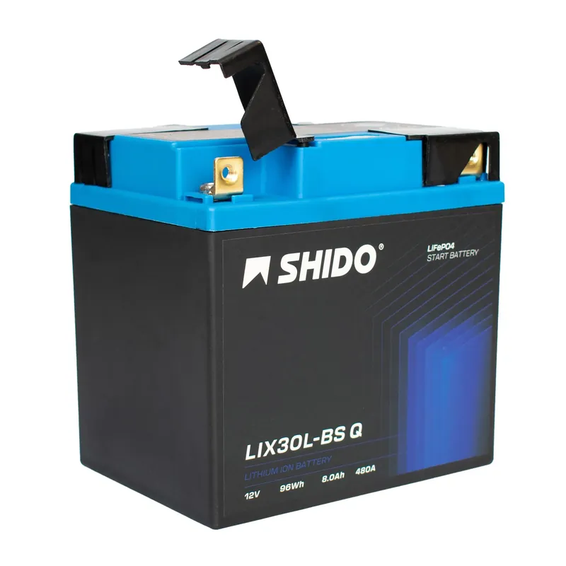 Shido Batterie 12V 8,2AH30AH YIX30L-BS Lithium-Ionen 4 Anschlusse Neue Kollektion