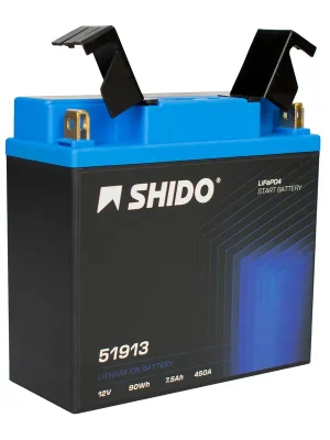 Shido Batterie 12V 7,2AH19AH 12N19 Lithium-Ionen 51913 Sale