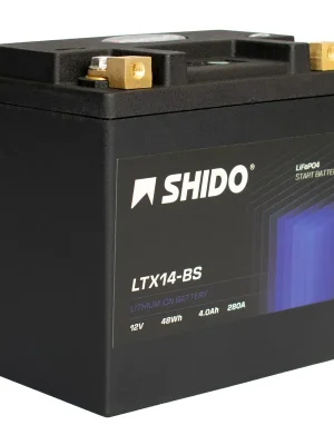 Shido Batterie 12V 4AH12AH YTX14-BS Lithium-Ionen 51214 Saisonangebot