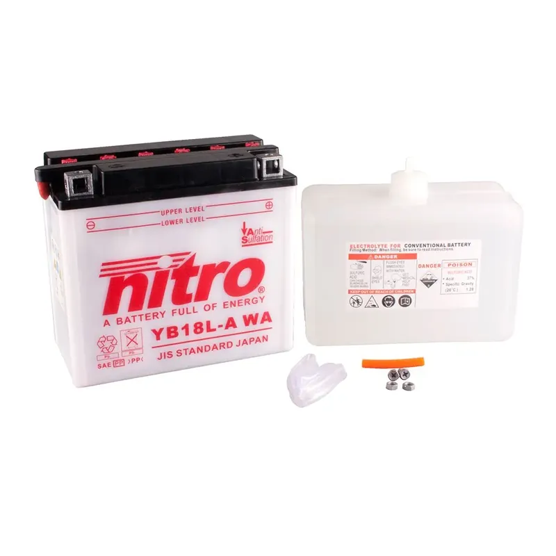 Billig Nitro Batterie 12V 18AH YB18L-A Blei-Säure HC mit Säurepack