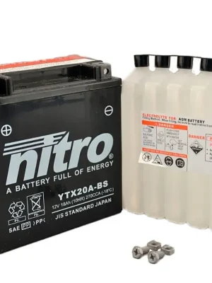 Nitro Batterie 12V 17AH YTX20A-BS Wartungsfrei Sofort Bestellen