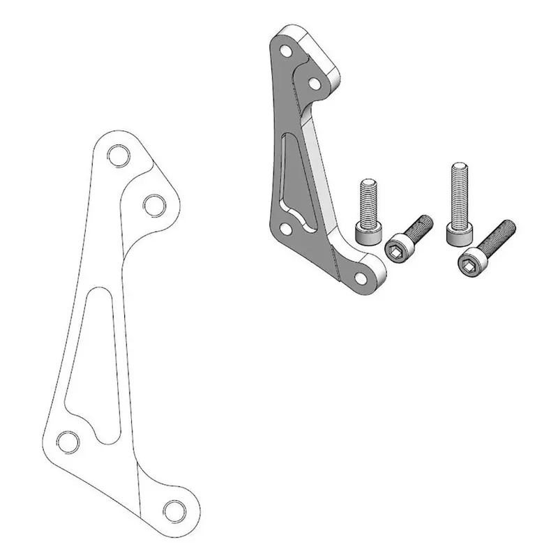 Jetzt Kaufen Moto-Master Bremssattel-Adapter Supermoto Racing Adapter 300 mm Ø
