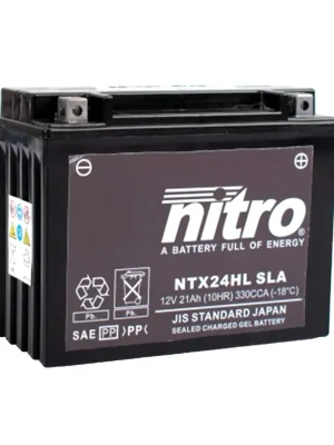 Nitro Batterie 12V 21AH YTX24HL-BS Gel Günstig
