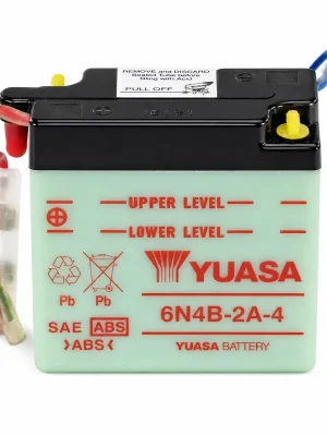 Top-Preis Yuasa Batterie 6V 4AH 6N4B-2A-4 Blei-Säure ohne Säurepack