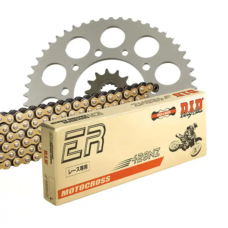 DID Kettensatz für Kawasaki KX 80 (19/16 Zoll) 93-94 428 NZ Kettenkit Expressversand