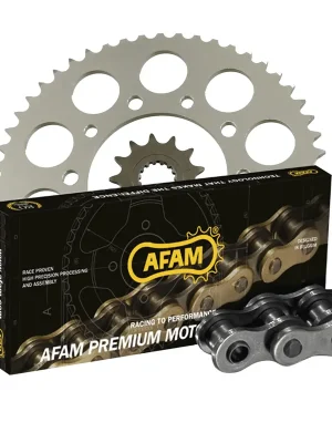 Preisreduziert AFAM Kettensatz für Royal Enfield Classic 500 EFI ABS 17-20 530 XMR3 Kettenkit