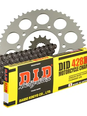 Aktuell DID Kettensatz für Derbi Senda 125 SM (Honda Motor) 04-05 428 D Kettenkit