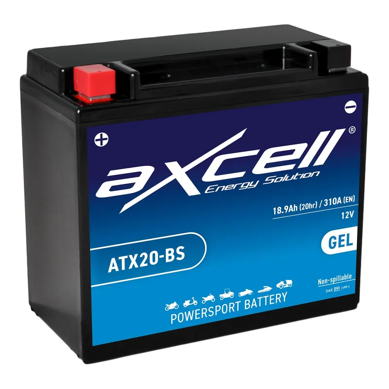 Zertifiziert AXCELL Batterie 12V YTX20-BS GEL