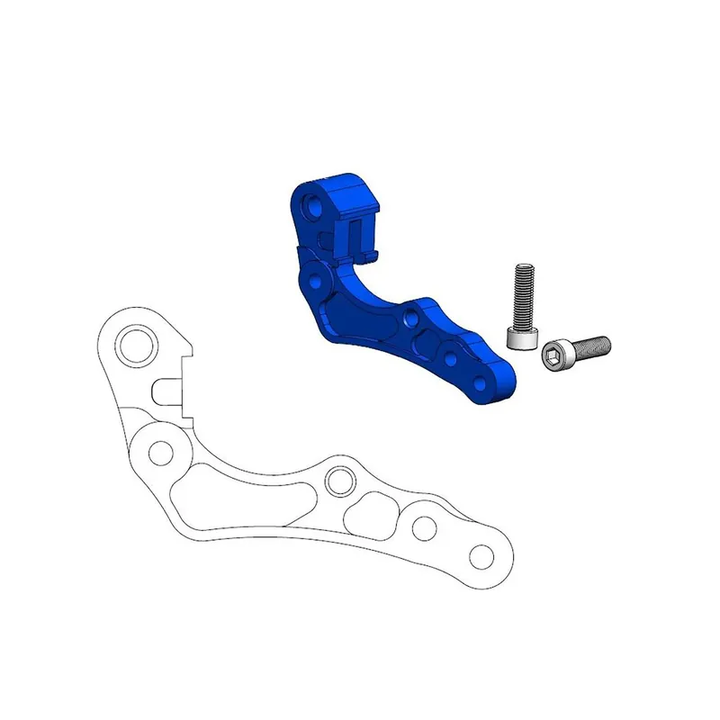 Mega-Angebot Moto-Master Bremssattel-Adapter f. OEM 260 mm Ø blau