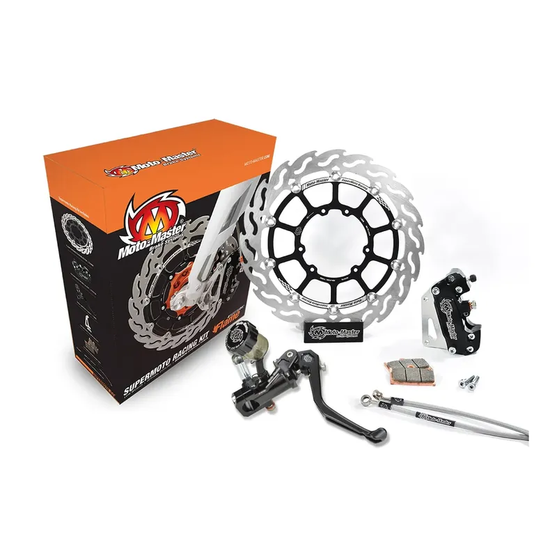 Moto-Master Supermoto Kit 300 Flame Bremsscheibe Bremssattel Bremspumpe Knallerangebot