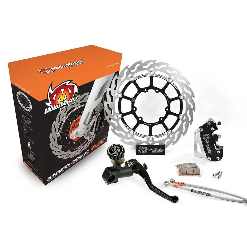 Neu Im Sortiment Moto-Master Supermoto Kit 300 Flame Bremsscheibe Bremssattel Bremspumpe