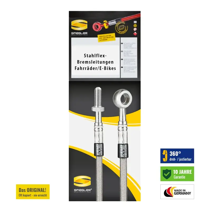 Stahlflex Bremsleitung für Shimano Deore (BR-M415) (Vorne) Heißes Angebot