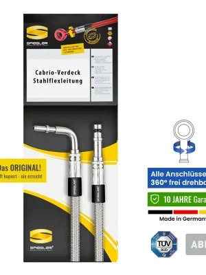 Online Kaufen Stahlflex Cabrioleitung Verdeckleitung für Ferrari F355 Spider Bj. 1994-2000 K