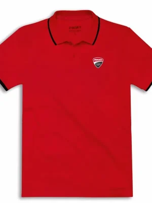 DUCATI CORSE LOGO RED POLO-SHIRT Top-Preis