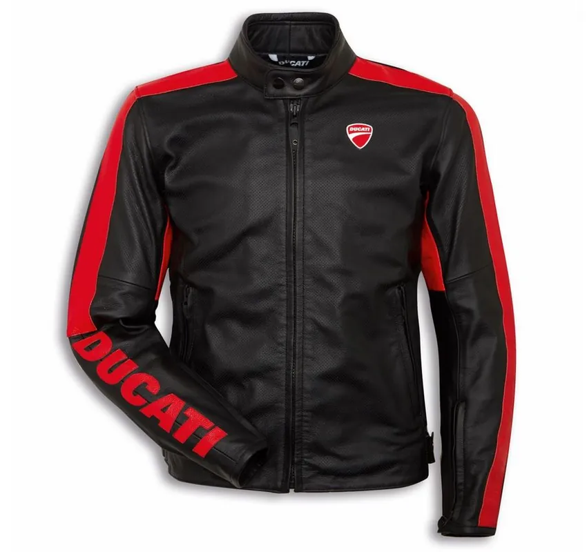 DUCATI LEDERJACKE CORSE COMPANY C4 HERREN Gr. 52 Meistverkauft