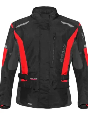Germot Textiljacke Aron Junior schwarz/rot wasserdicht Saisonangebot