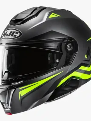 HJC i91 TRICUS Motorrad Klapphelm schwarz gelb Finale Aktion