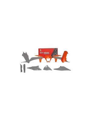 Racetech Plastik Komplett Kit KTM EXC EXF 250 350 450 22 - 23 Satz Teile OEM grau orange Begrenztes Angebot