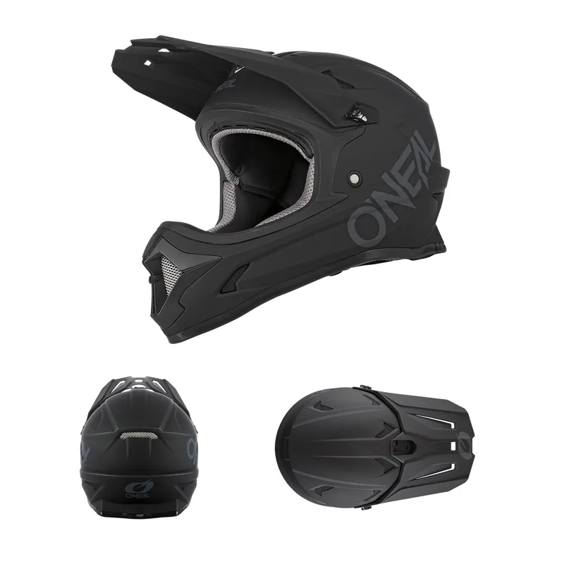 Bestseller O‘Neal Sonus Solid Matt Schwarz Fahrrad Helm MTB BMX Downhill Bike DH Trail M (57-58cm)