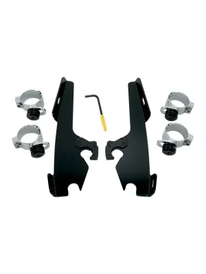 Heißes Angebot Memphis Shades Trigger Lock BLK Batwing Verkleidung f. Harley FLD 1690 12-16