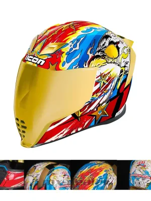 Icon Airflite Freedom Spitter Integralhelm Motorrad Bike Helm Stuntriding M (57-58cm) Garantierte Lieferung