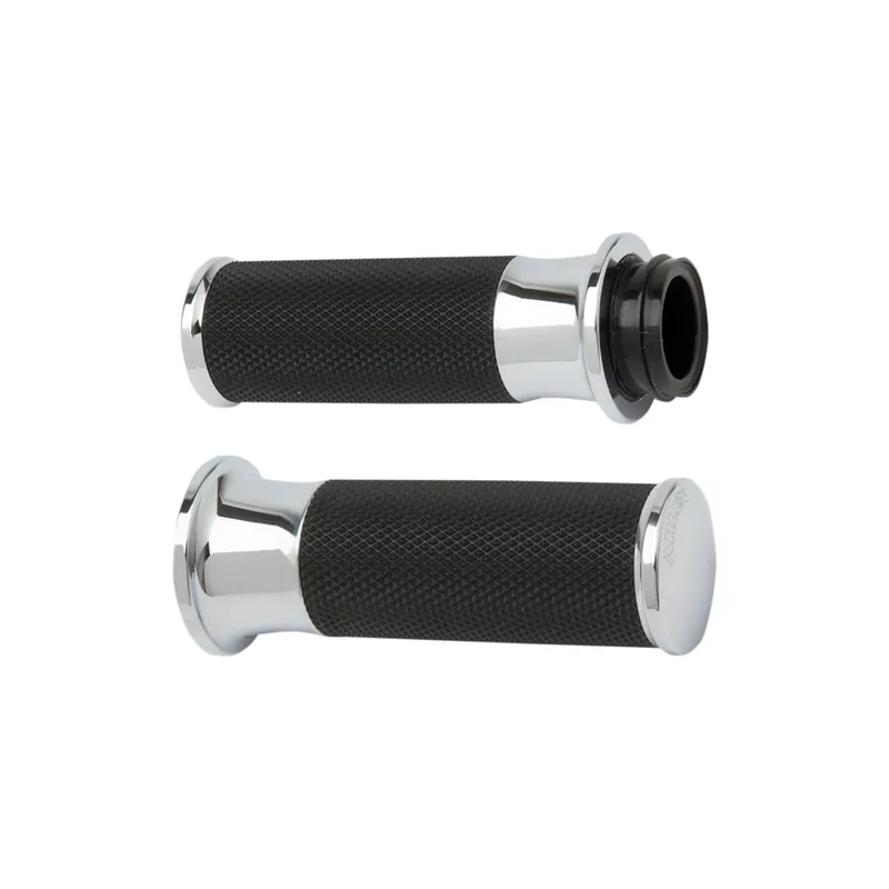 Sonderaktion Arlen Ness Griffe Smooth schwarz/chrom elektronisches Gas