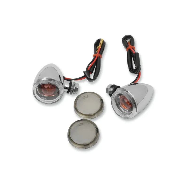 Drag Specialties Mini Deuce Positionsleuchten L60,3mm vorn Clear/Chrome Bolt-On Sonderangebot
