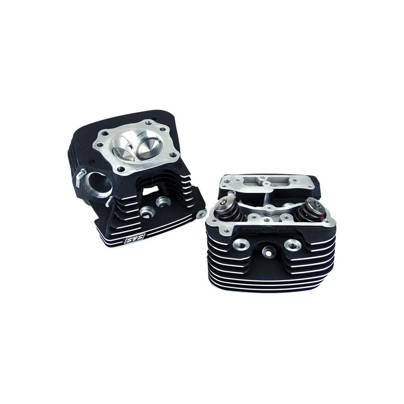 S&S Super Stock Zylinderkopfsatz schwarz f. Harley Evo/Big Twin 84-99 Neue Ware