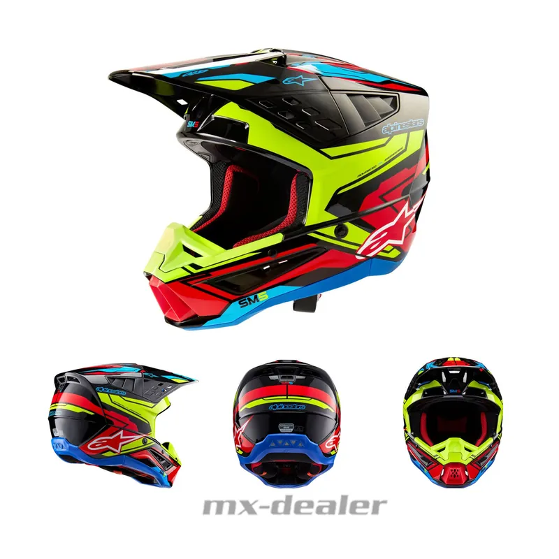 Alpinestars S-M5 SM5 ECE 22.06 Action2 Schwarz Gelb MX Helm Crosshelm Motocross Cross Enduro Angebot