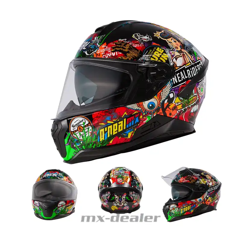 Zertifiziert O‘Neal Challenger Crank Multi V.24 ECE 06 Motorrad Helm Integralhelm Touring M (57/58cm)