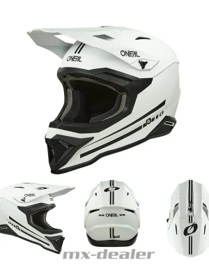 Top-Angebot O‘Neal 1 SRS V.25 ECE06 Solid Weiß MX Helm Crosshelm Motocross Cross Enduro XL (61/ 62cm)