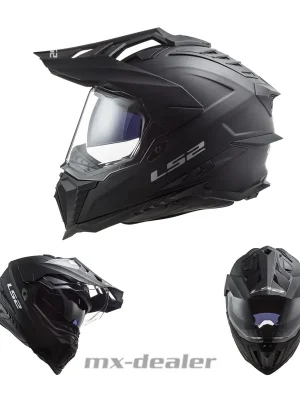 Beliebt LS2 MX701 Explorer Solid Matt Schwarz Dualsport Enduro Helm GS MX Crosshelm XL (61-62cm)