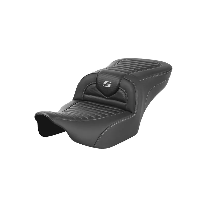 Zertifiziert Saddlemen Sitzbank Roadsofa CF Tuck Perf 2Up NBR f. Harley Touring Modelle 23-25