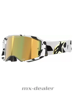 Alpinestars MX Brille Supertech Corp Weiß verspiegelt Motocross Enduro Cross Aktuell