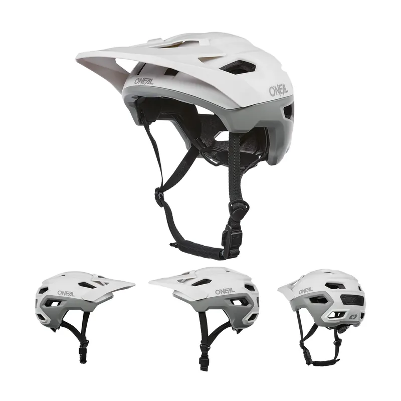 ONeal Trailfinder EVO Solid Grau Matt Fahrrad Helm All Mountain Bike Trail MTB BMX L-XL (59- 63cm) Sonderaktion