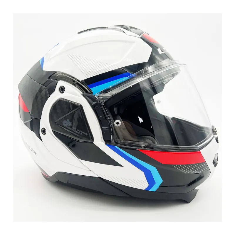 LS2 Klapphelm Advant II Triple Blau Weiß Rot FF910 Motorrad Helm Integralhelm XL (61-62cm) Direkt Vom Hersteller