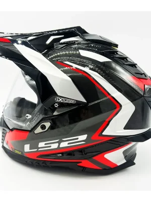 Bestseller LS2 MX701 Carbon Helm Explorer C Frontier II Rot Gloss Dualsport Enduro GS MX XL (61-62cm)