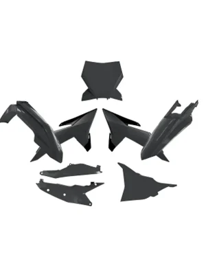 Racetech Plastik Komplett Kit KTM SX SXF 125 250 350 ab 2025 Satz 8 Teile schwarz Letzte Chance