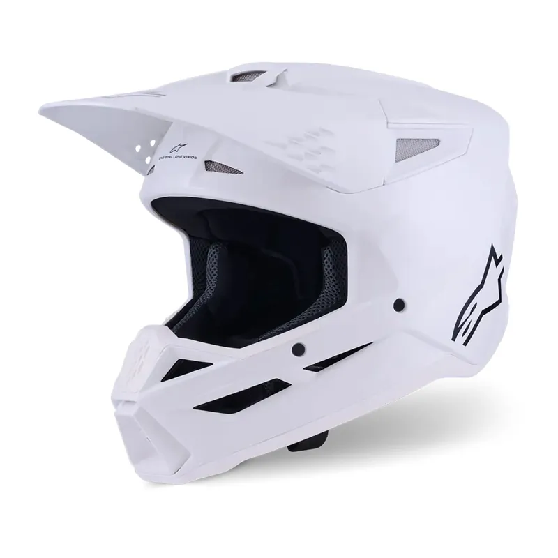 Jetzt Kaufen Alpinestars S-M3 SM3 Solid Weiß MX Helm Crosshelm Motocross Cross Enduro L (59-60cm)