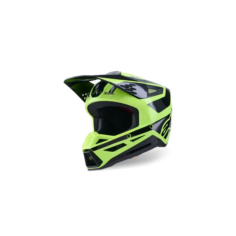Sichere Zahlung Alpinestars S-M3 SM3 Heat Schwarz Gelb MX Helm Crosshelm Motocross Cross Enduro